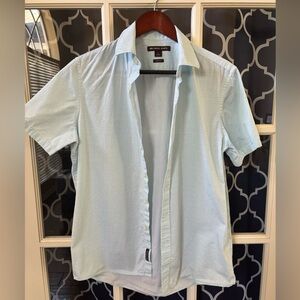 Michael Kors Sky Blue Casual Button Down Shirt